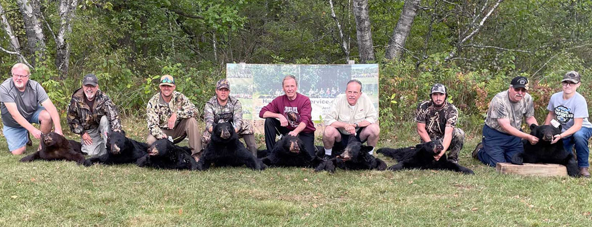 Our first-rate guides have extensive experience and expertise in both hunting bear and guiding hunts